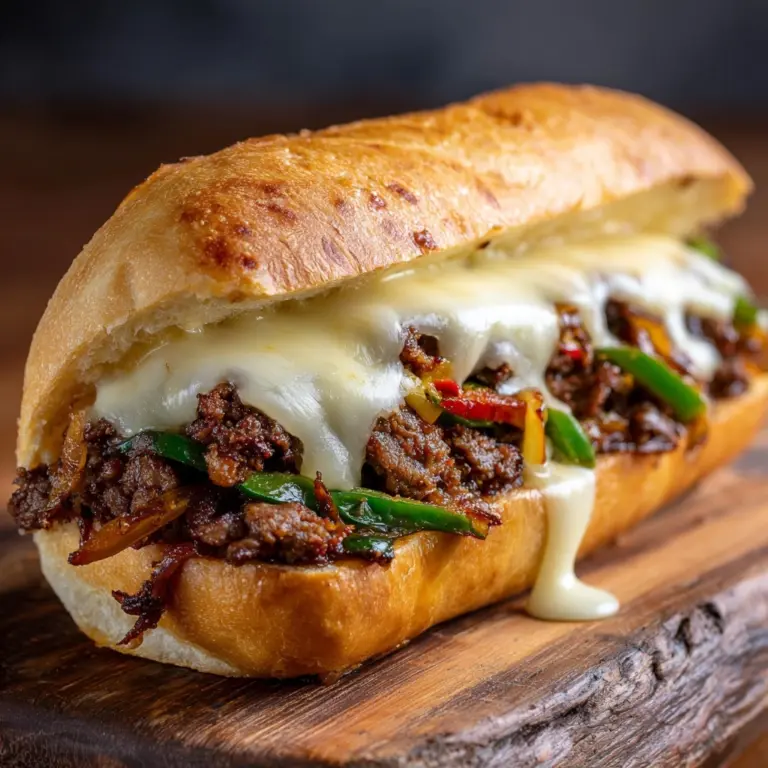 Philly Cheese Steak Burgers Recipe