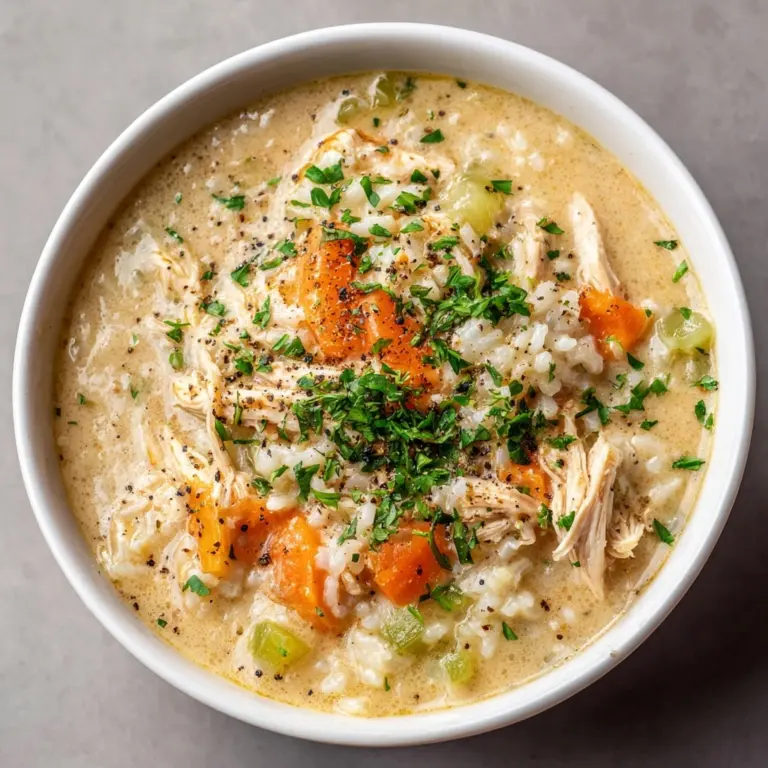 Creamy Chicken and Rice Soup Recipe