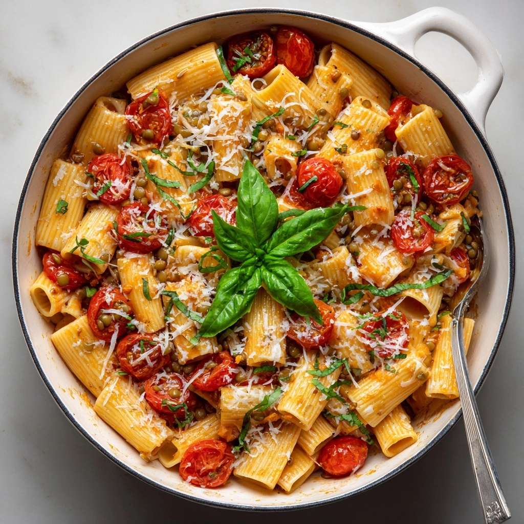 One Pot Lentil Pasta: A Quick and Nutritious Meal Recipe - Recipe Image
