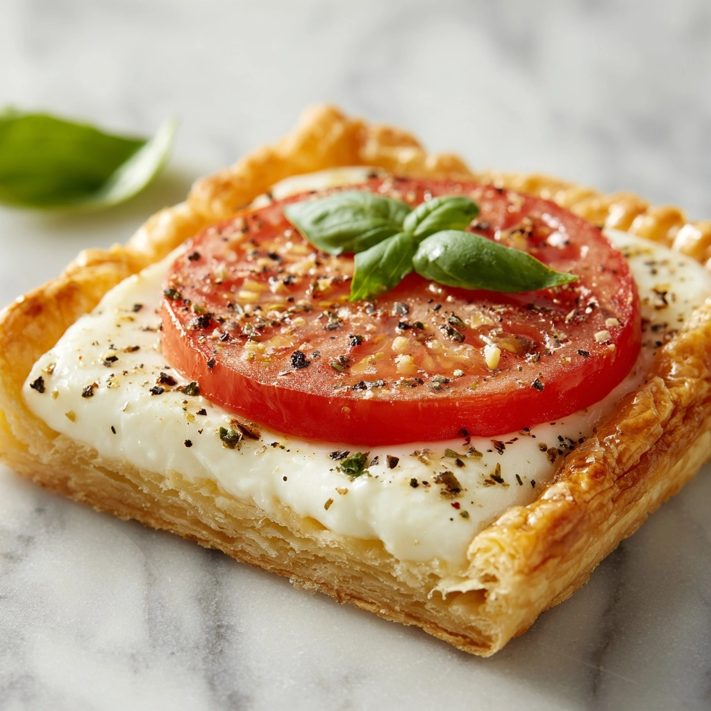 Caprese Puff Pastry Bundles Recipe - Recipe Image