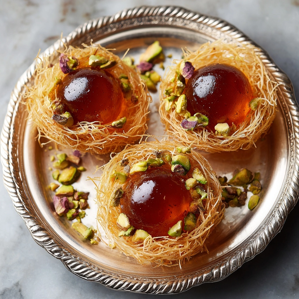 Gulab Jamun in Kunafa Nests Recipe - Recipe Image