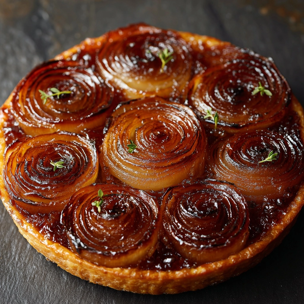 French Onion Tarte Tatin Recipe - Recipe Image