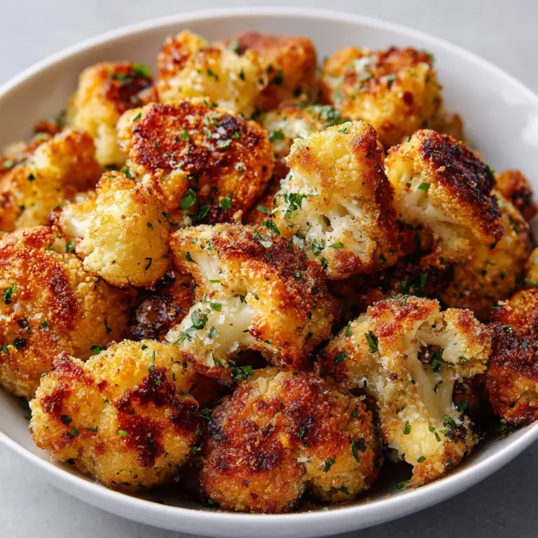 Parmesan Cauliflower Bites Recipe