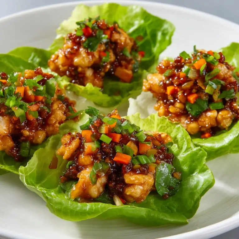 Thai Chicken Lettuce Wraps Recipe