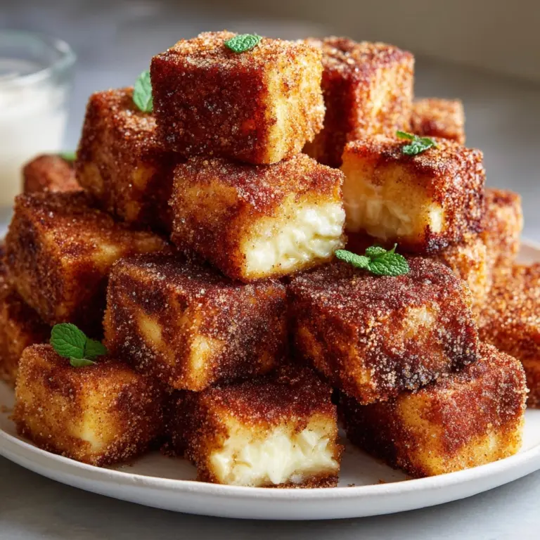 Crispy Cinnamon Cheesecake Bites Recipe
