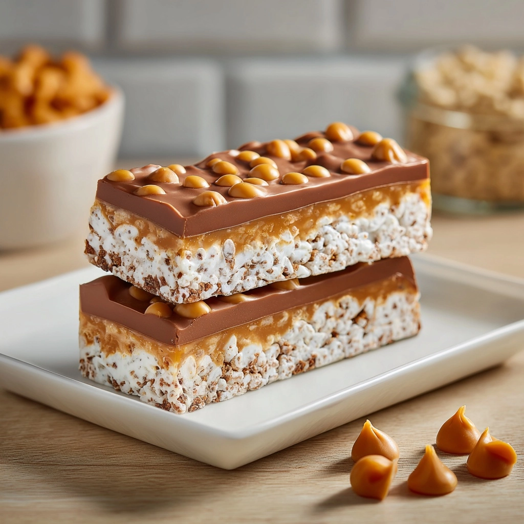 Chocolate Crunch Bars Recipe - Recipe Image
