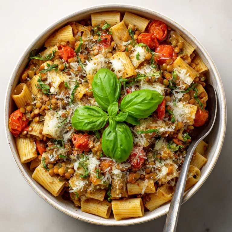One Pot Lentil Pasta: A Quick and Nutritious Meal Recipe