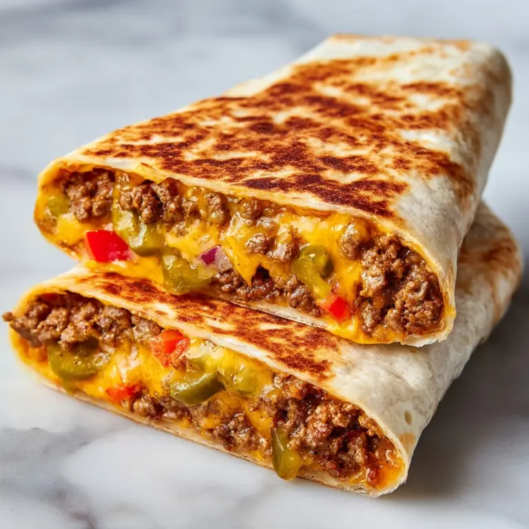 Easy Air Fryer Cheeseburger Wraps Recipe