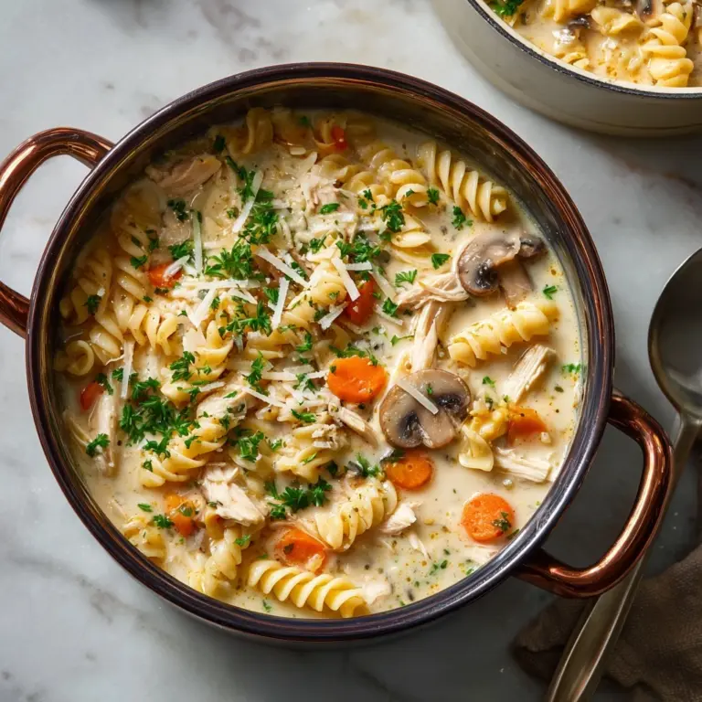 Chicken Tetrazzini Soup Recipe