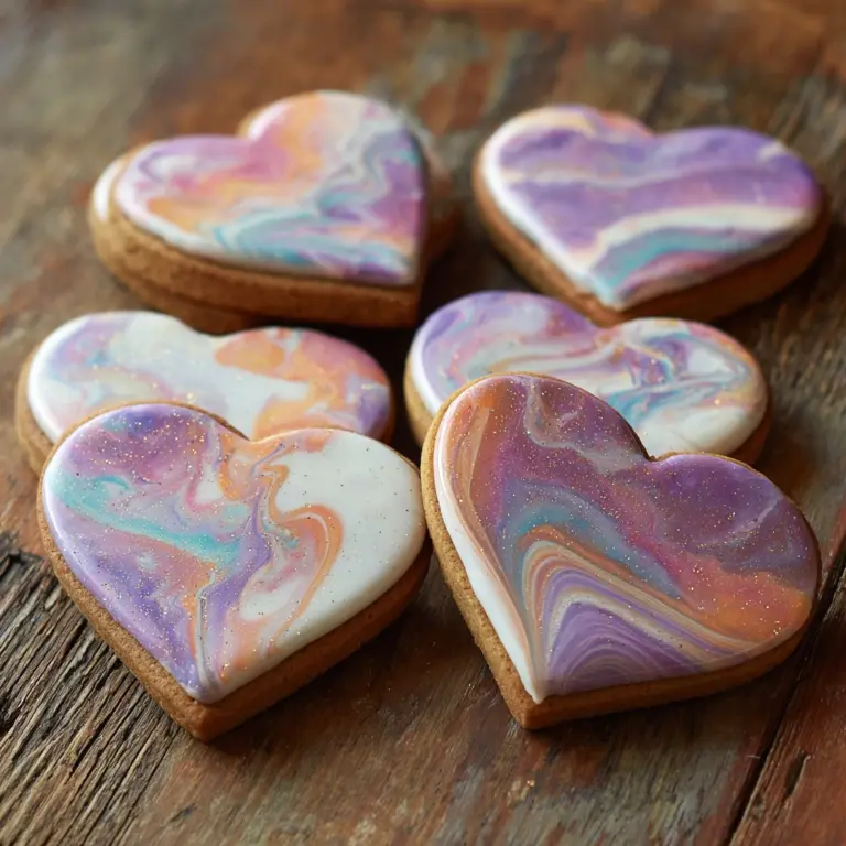 Marbled Heart Sugar Cookie Cutouts Recipe