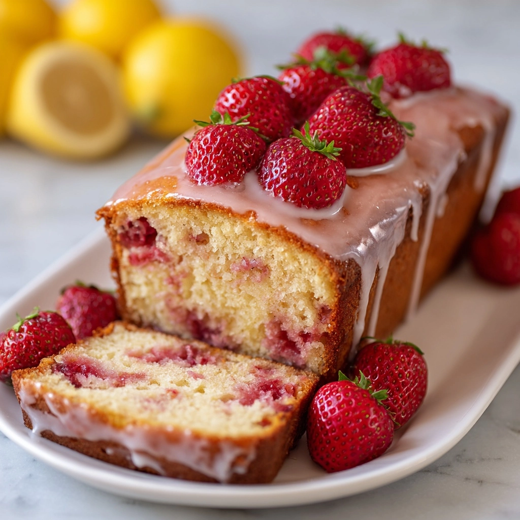 Strawberry Lemon Pound Cake Recipe - Recipe Image