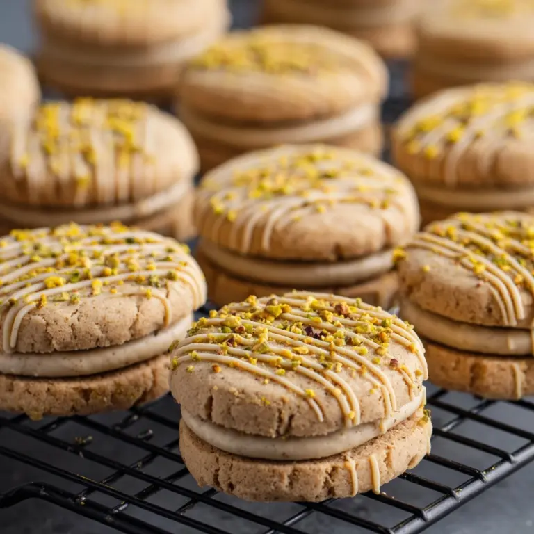 Pistachio Latte Sandwich Cookies Recipe