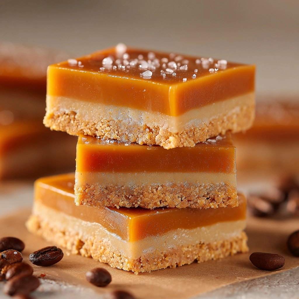 Gooey Caramel Coffee Bars Recipe - Recipe Image