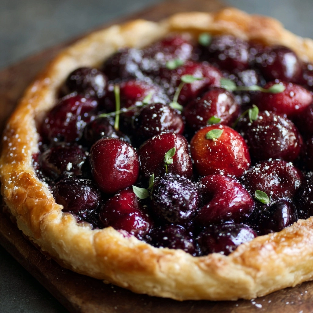 Sour Cherry Frangipane Tart Recipe - Recipe Image