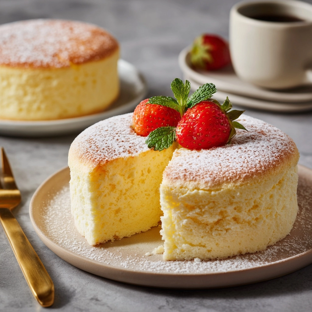 Japanese Cotton Cheesecake Recipe - Recipe Image