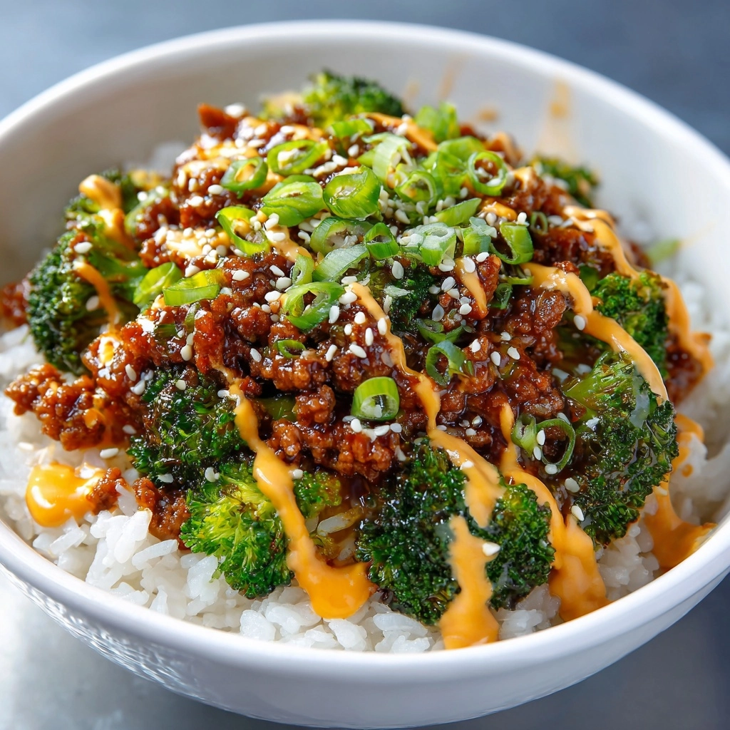 Teriyaki Ground Beef & Broccoli Bowl Recipe - Recipe Image