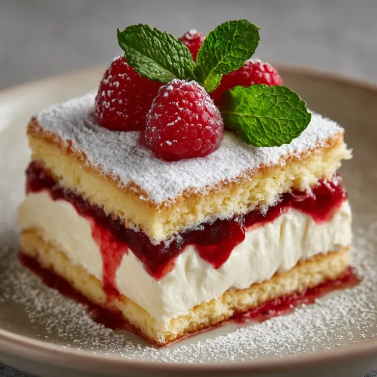 Raspberry Almond Cake with Almond Glaze Recipe