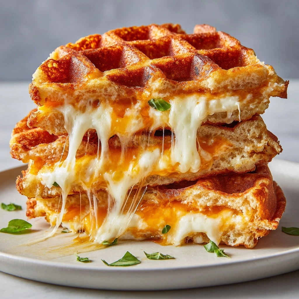 Grilled Cheese Chaffle Recipe - Recipe Image