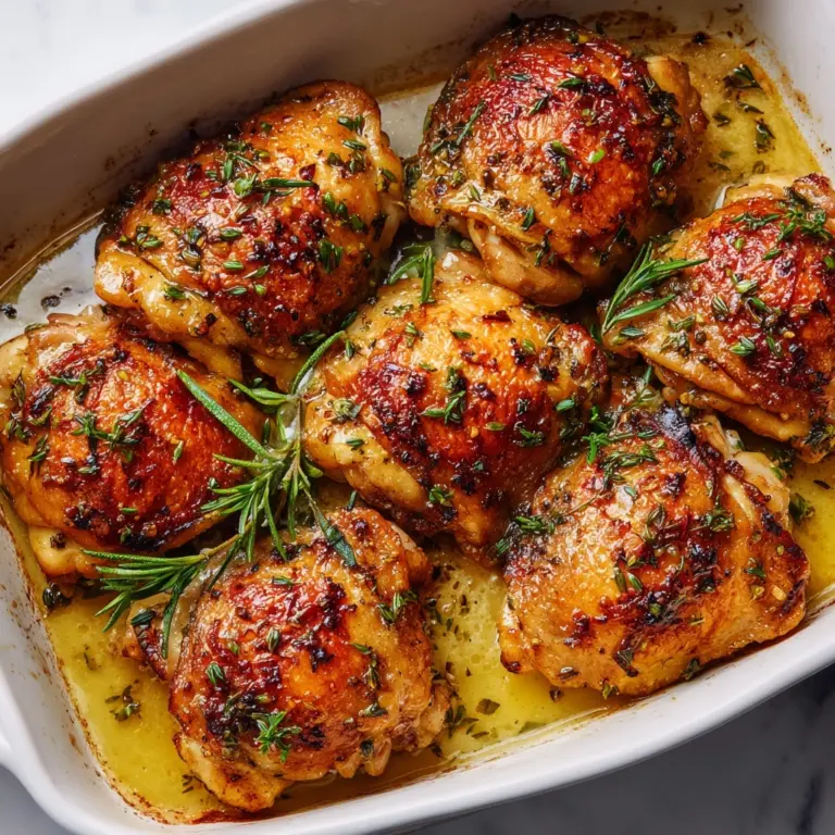 Garlic Butter Chicken Thighs Recipe