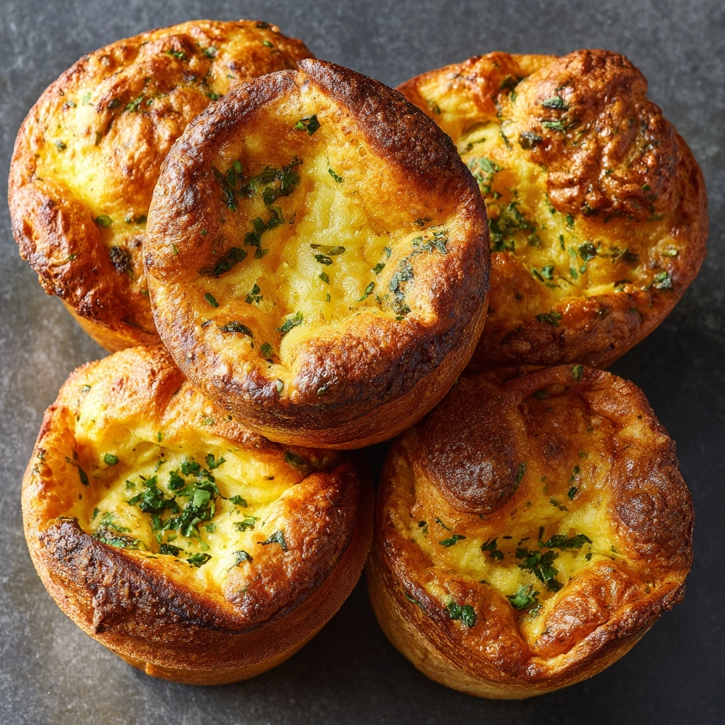 Easy Garlic Rosemary Focaccia Muffins Recipe - Recipe Image