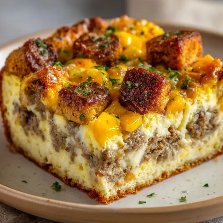 Sausage & Hash Brown Breakfast Casserole Recipe