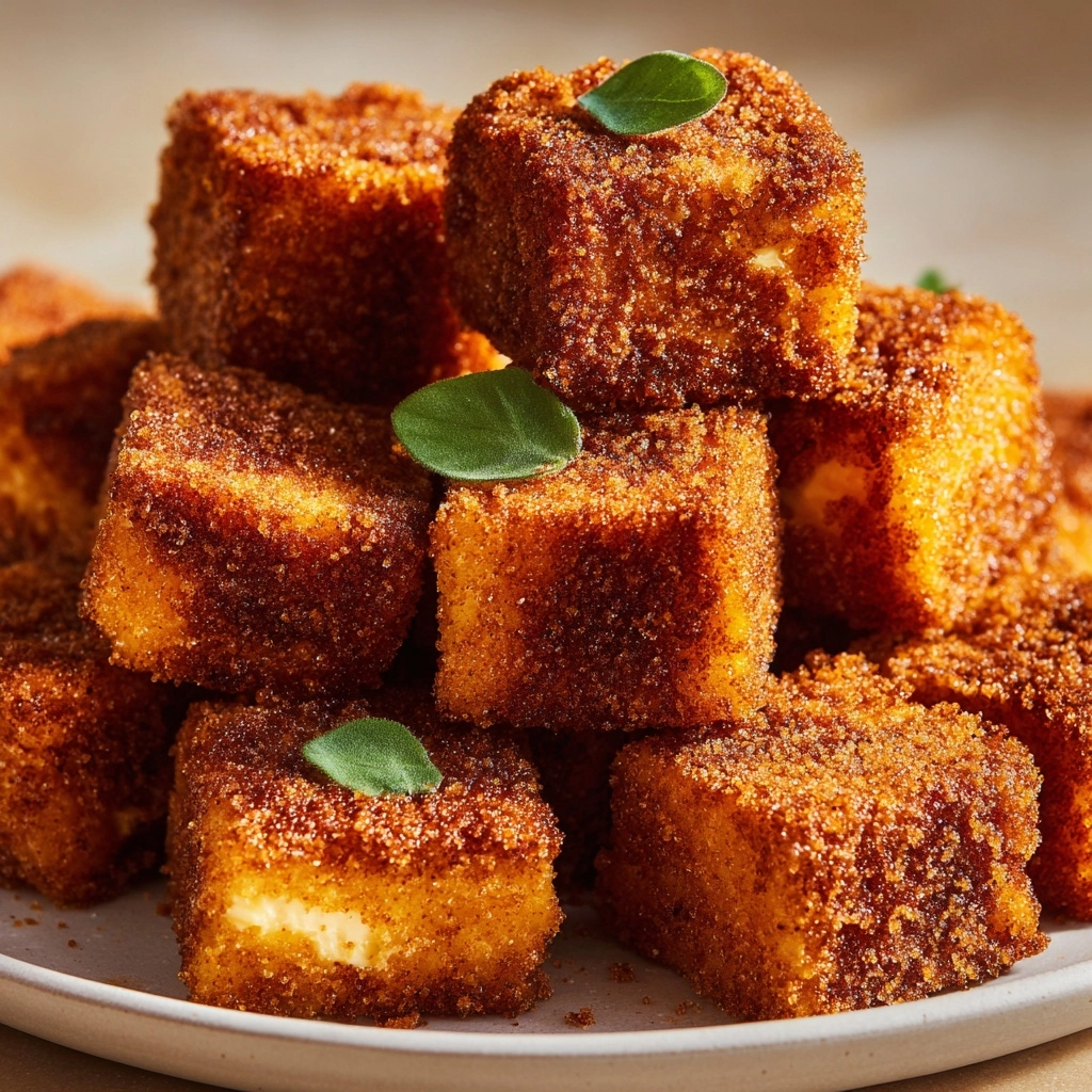 Crispy Cinnamon Cheesecake Bites Recipe - Recipe Image