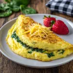 Spinach & Cheese Omelette Recipe