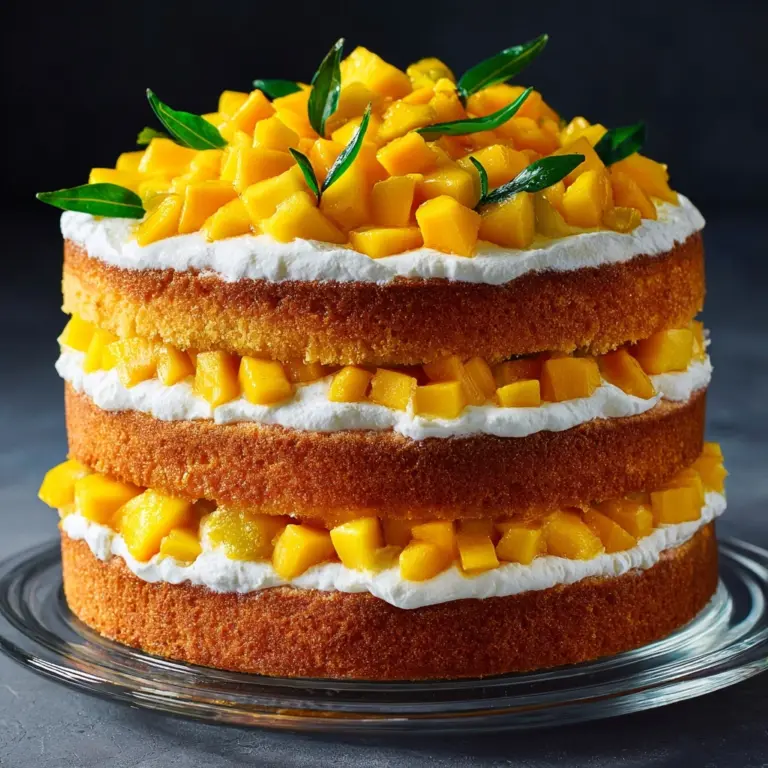 Mango Layer Cake: A Tropical Delight Recipe