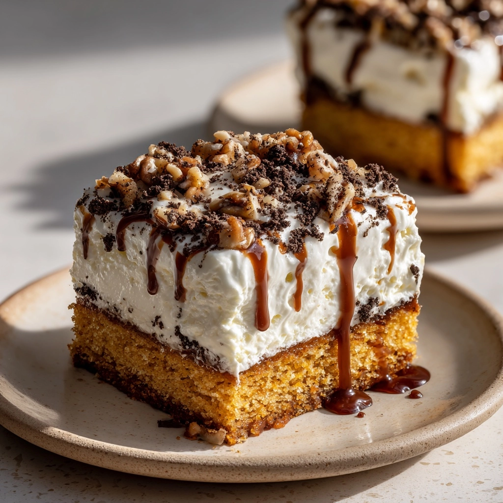 Pumpkin Caramel Poke Cake Recipe - Recipe Image