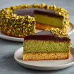 Flourless Pistachio Cake with Chocolate Ganache Recipe