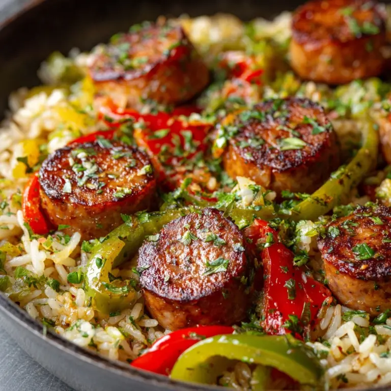 Cajun Sausage and Rice Skillet Recipe