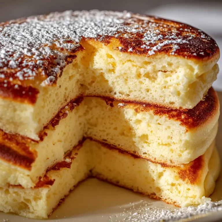 Fluffy Japanese Soufflé Pancakes Recipe