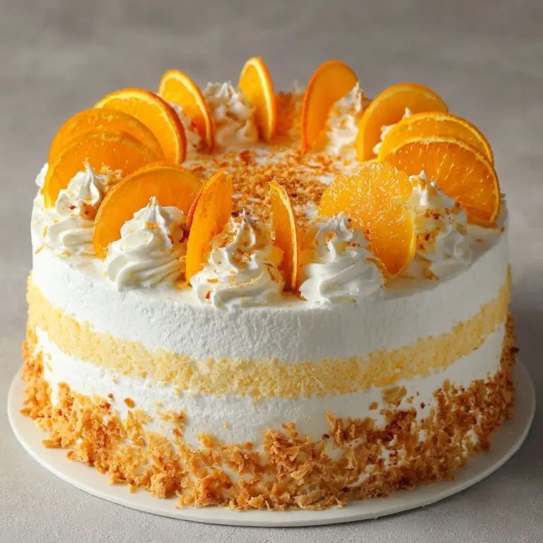 Zesty Orange Creamsicle Ice Cream Cake Recipe