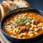 Beef & Tomato Macaroni Soup Recipe