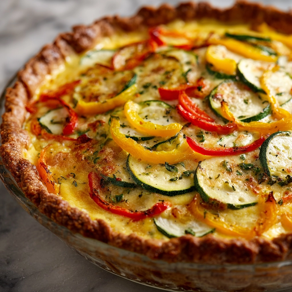 Roasted Vegetable Quiche: A Savory Delight for Any Meal Recipe - Recipe Image