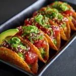 Spicy Tuna Tartare Wonton Tacos Recipe