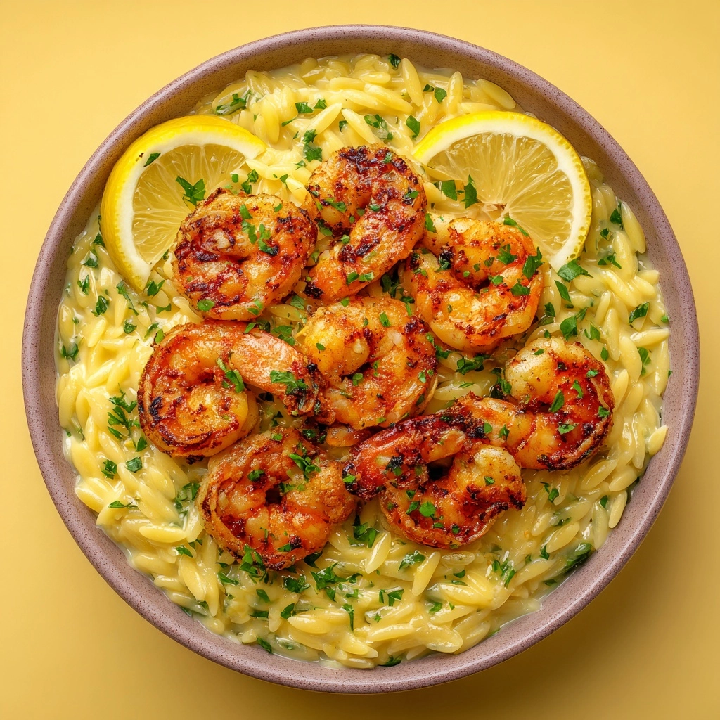 Shrimp Orzo Lemon Garlic Sauce: A Delicious & Easy Recipe - Recipe Image