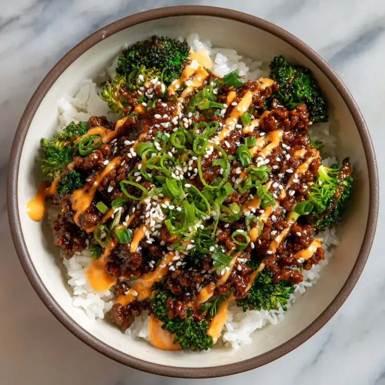 Teriyaki Ground Beef & Broccoli Bowl Recipe