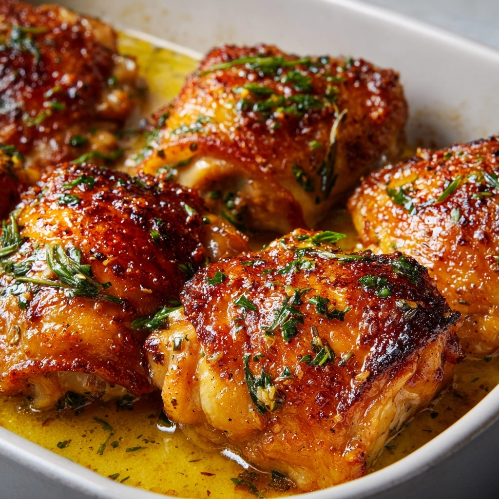 Garlic Butter Chicken Thighs Recipe - Recipe Image