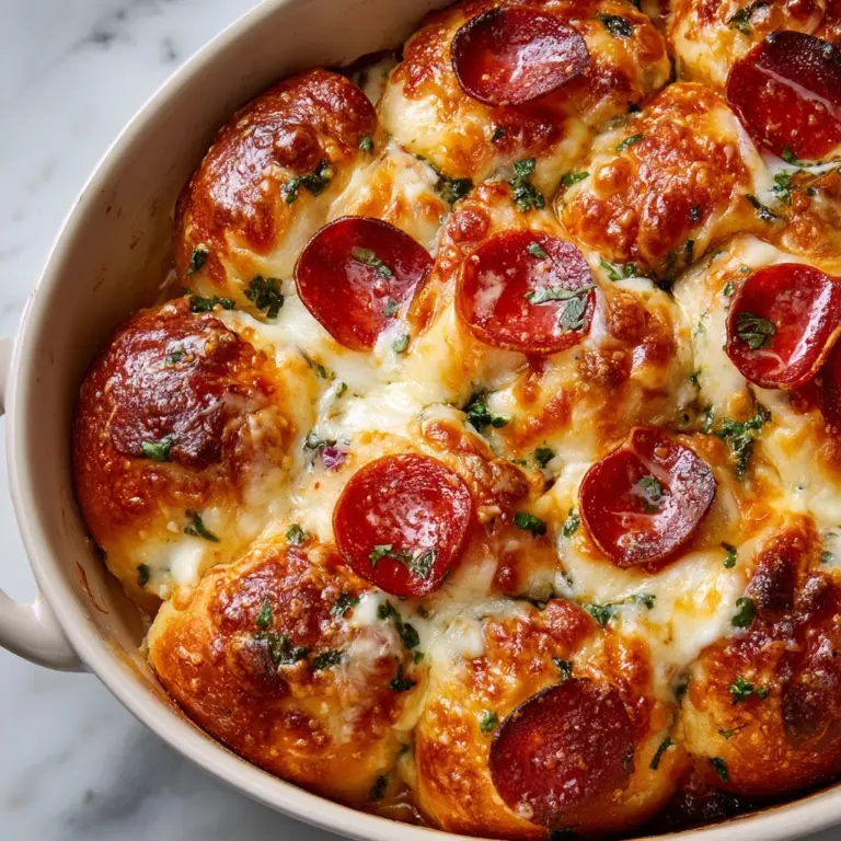 Pepperoni Pizza Monkey Bread Recipe