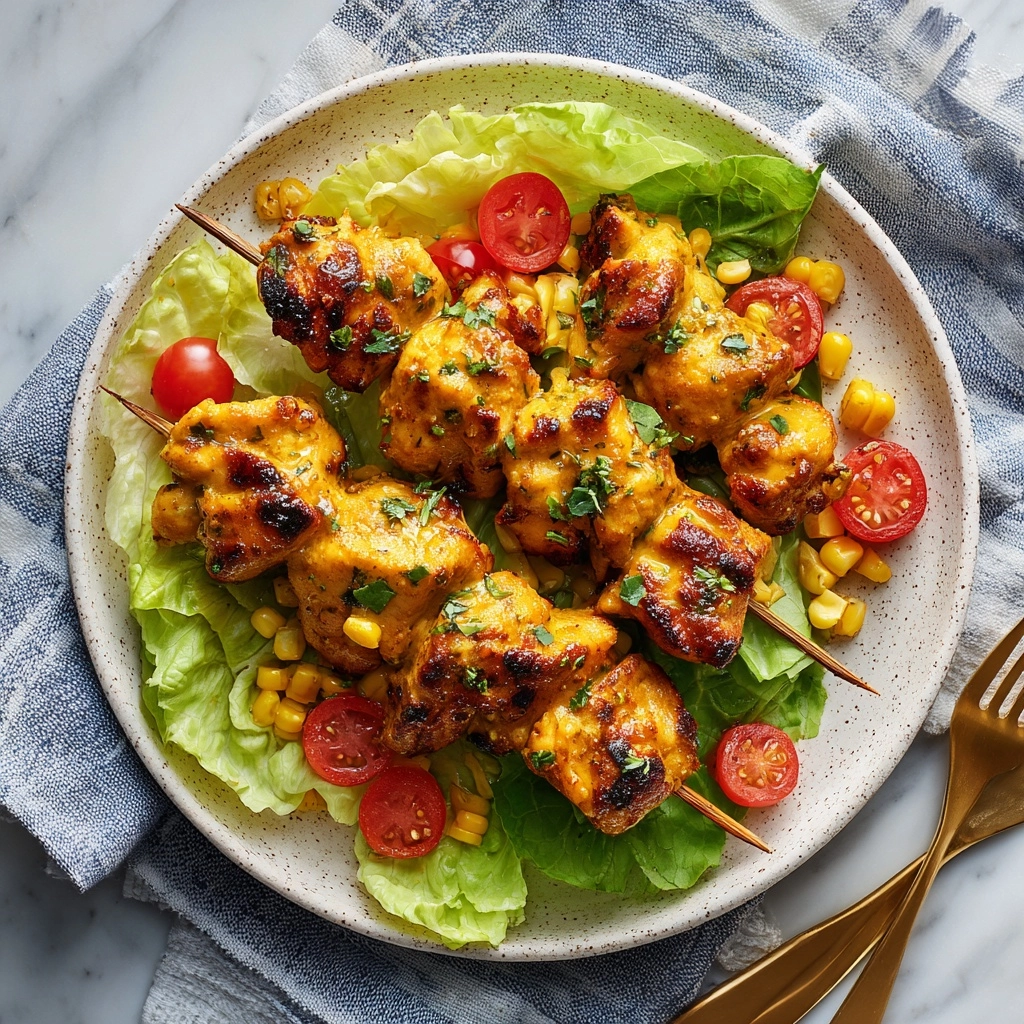 Air Fryer Old Bay Chicken Skewers Recipe - Recipe Image