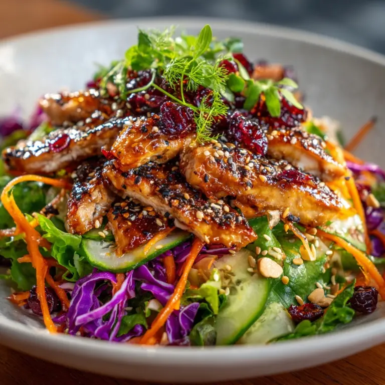 Asian Chicken Cranberry Salad Recipe