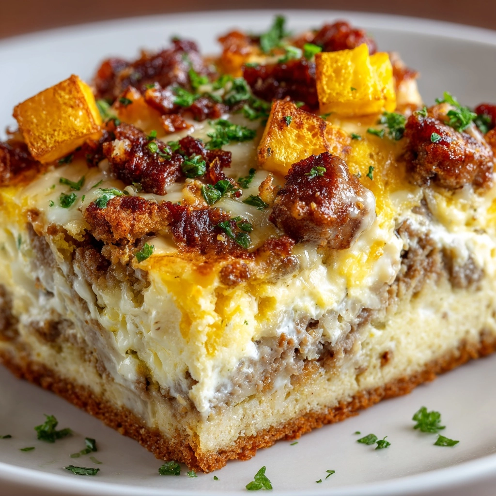 Sausage & Hash Brown Breakfast Casserole Recipe - Recipe Image