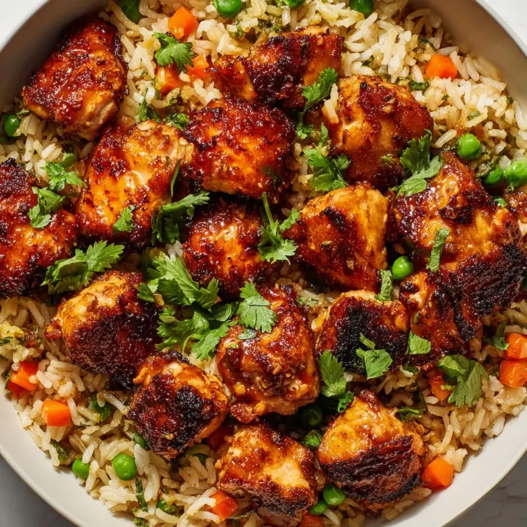 One Pan Chipotle Honey Chicken and Rice Recipe