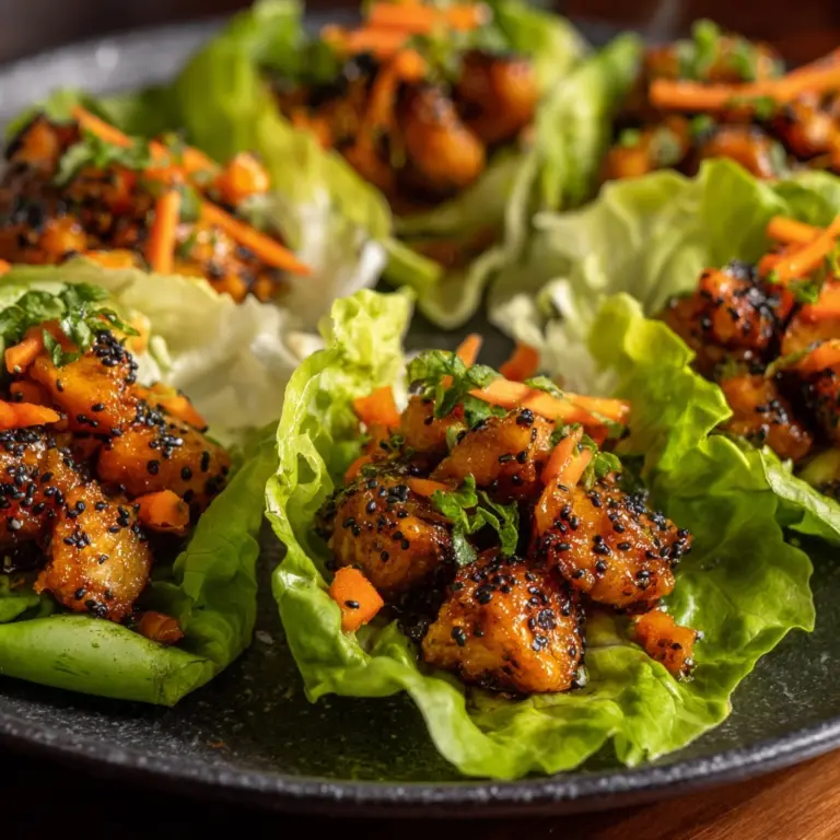Thai Chicken Lettuce Wraps Recipe