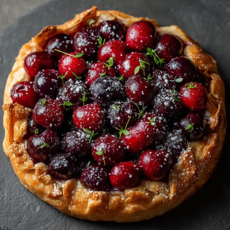 Sour Cherry Frangipane Tart Recipe