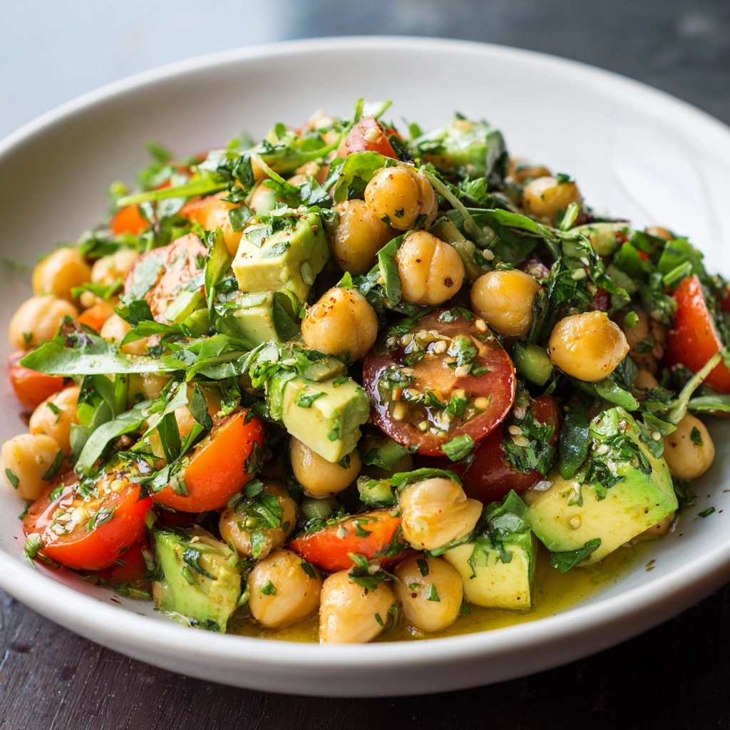 Mediterranean Chickpea and Avocado Salad Recipe