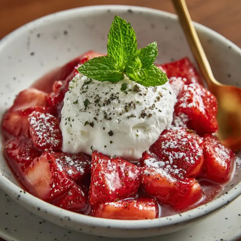 Italian Macerated Strawberries Recipe