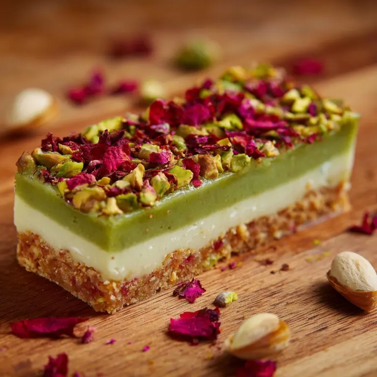Pistachio Rose Tart Recipe