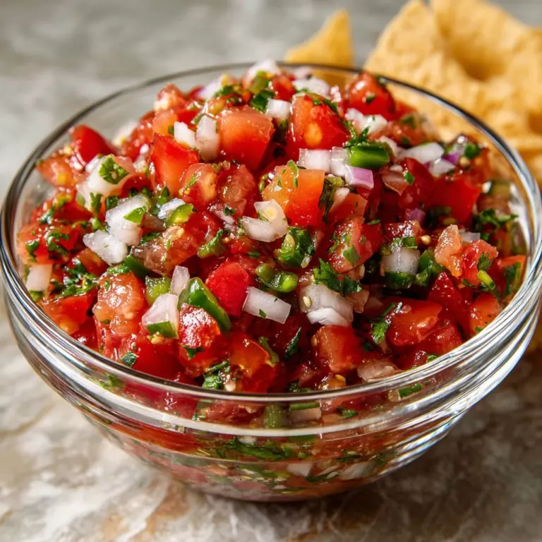 Easy Pico de Gallo Salsa Recipe